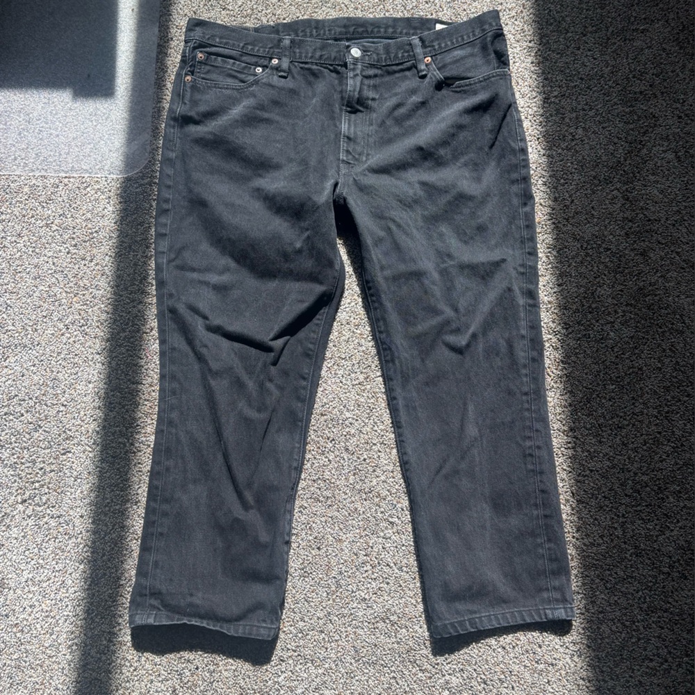 Vintage Levi Strauss 511 42 x 30 black denim made in USA Straight-Leg Jeans